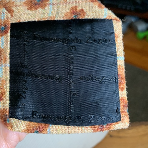 ERMENEGILDO ZEGNA FLORAL WOVEN SILK NECKTIE - Picture 7 of 13